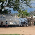 Tábor pre 3000 ľudí pri saleziánskom centre v Gumbo (zdroj: ANS)